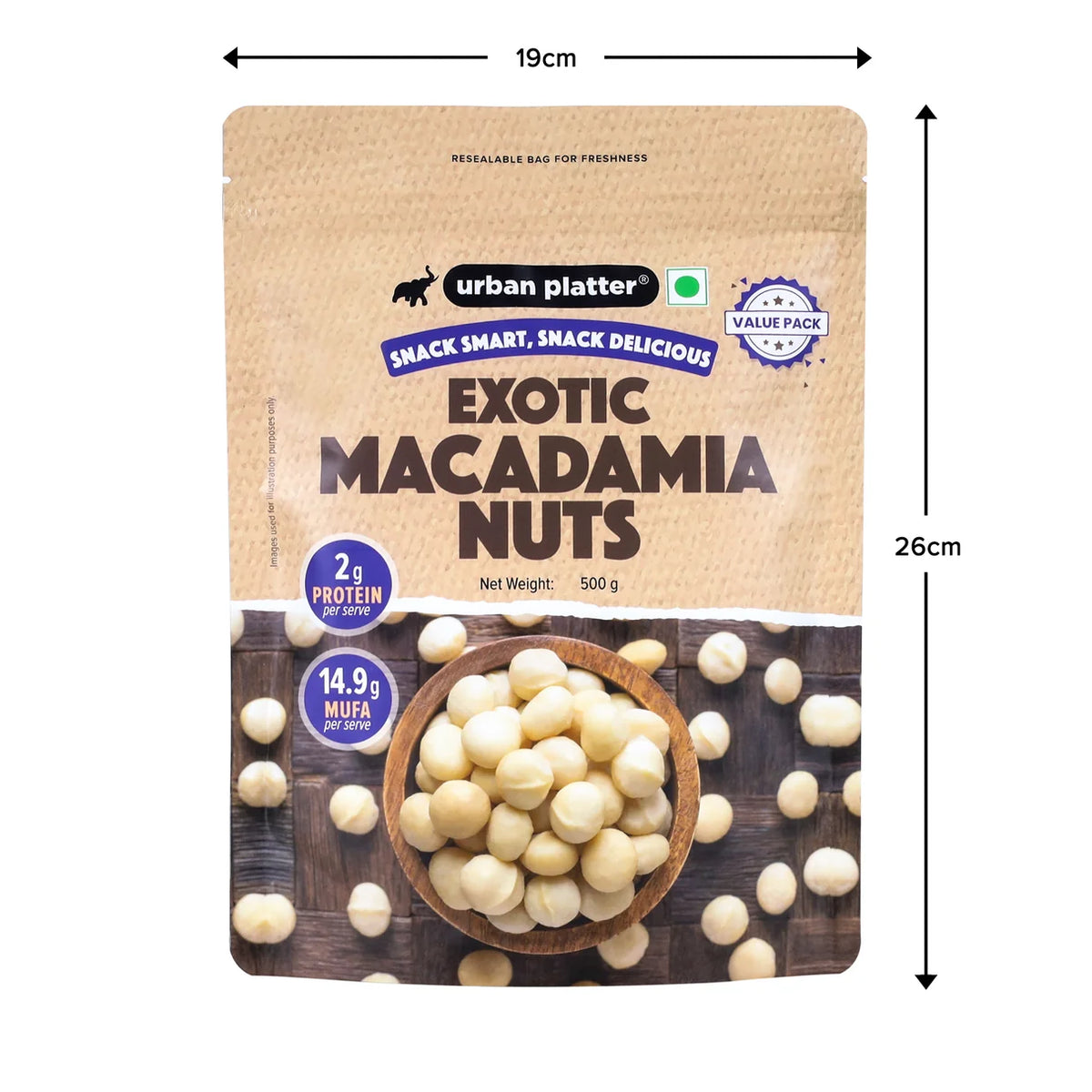 Bold and Exotic Macadamia Nuts, 500g