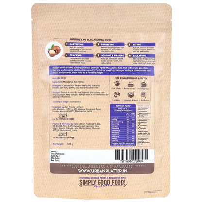 Bold and Exotic Macadamia Nuts, 500g
