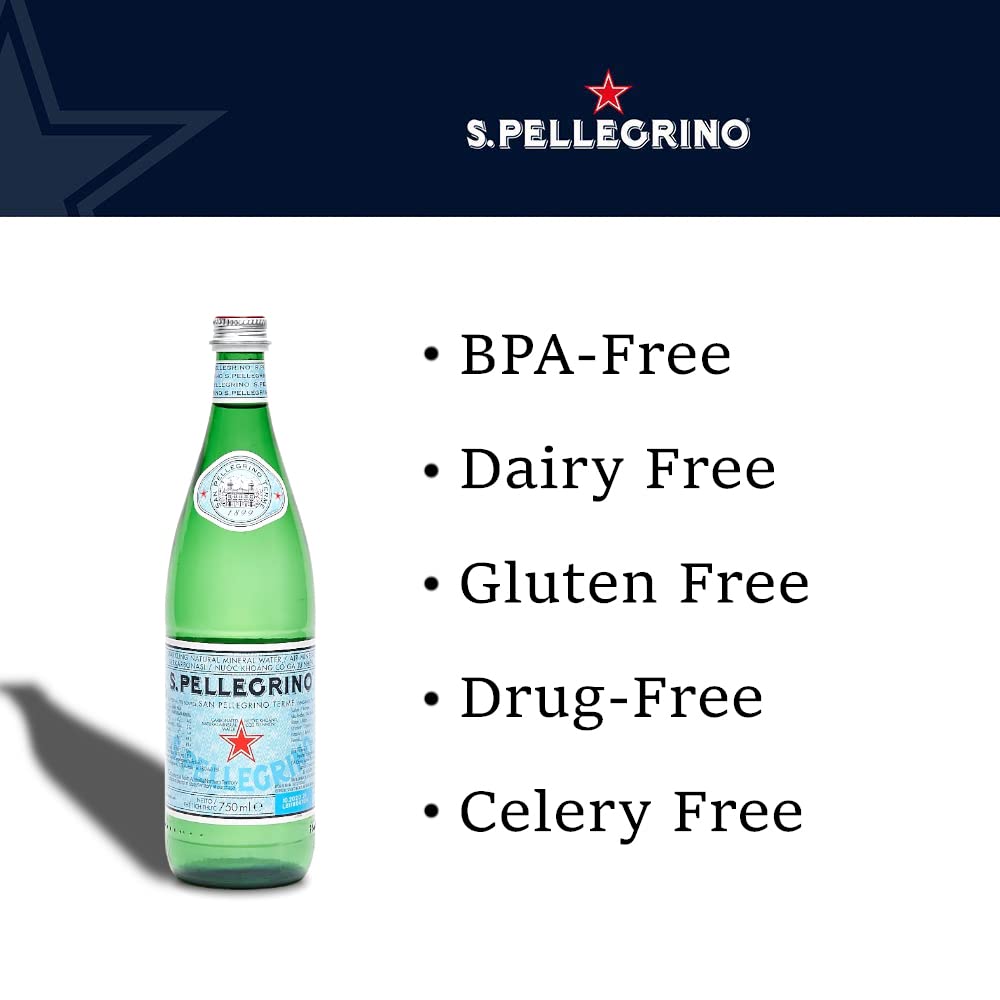 San Pellegrino Sparkling Water Glass Bottle