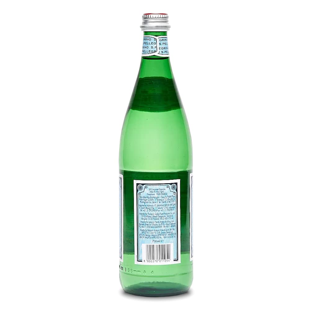 San Pellegrino Sparkling Water Glass Bottle