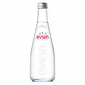Evian - Natural Spring Water Glass Bottle (330ml, Pack of 20)