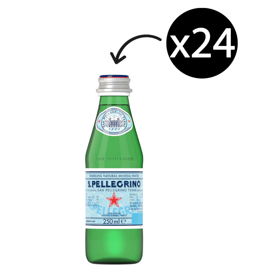 San Pellegrino Sparkling Water Glass Bottle