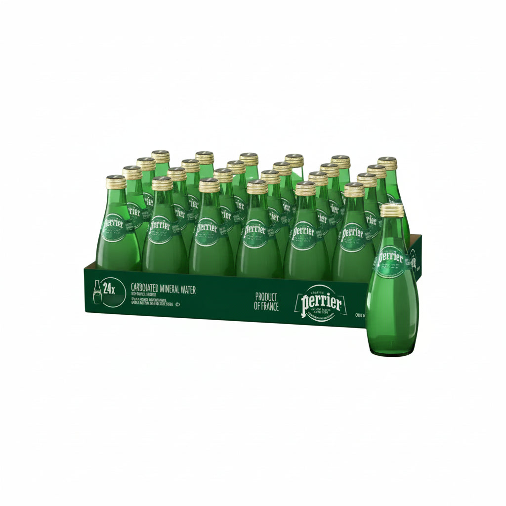 Perrier - Sparkling Mineral Water (300 ml, Pack of 24)