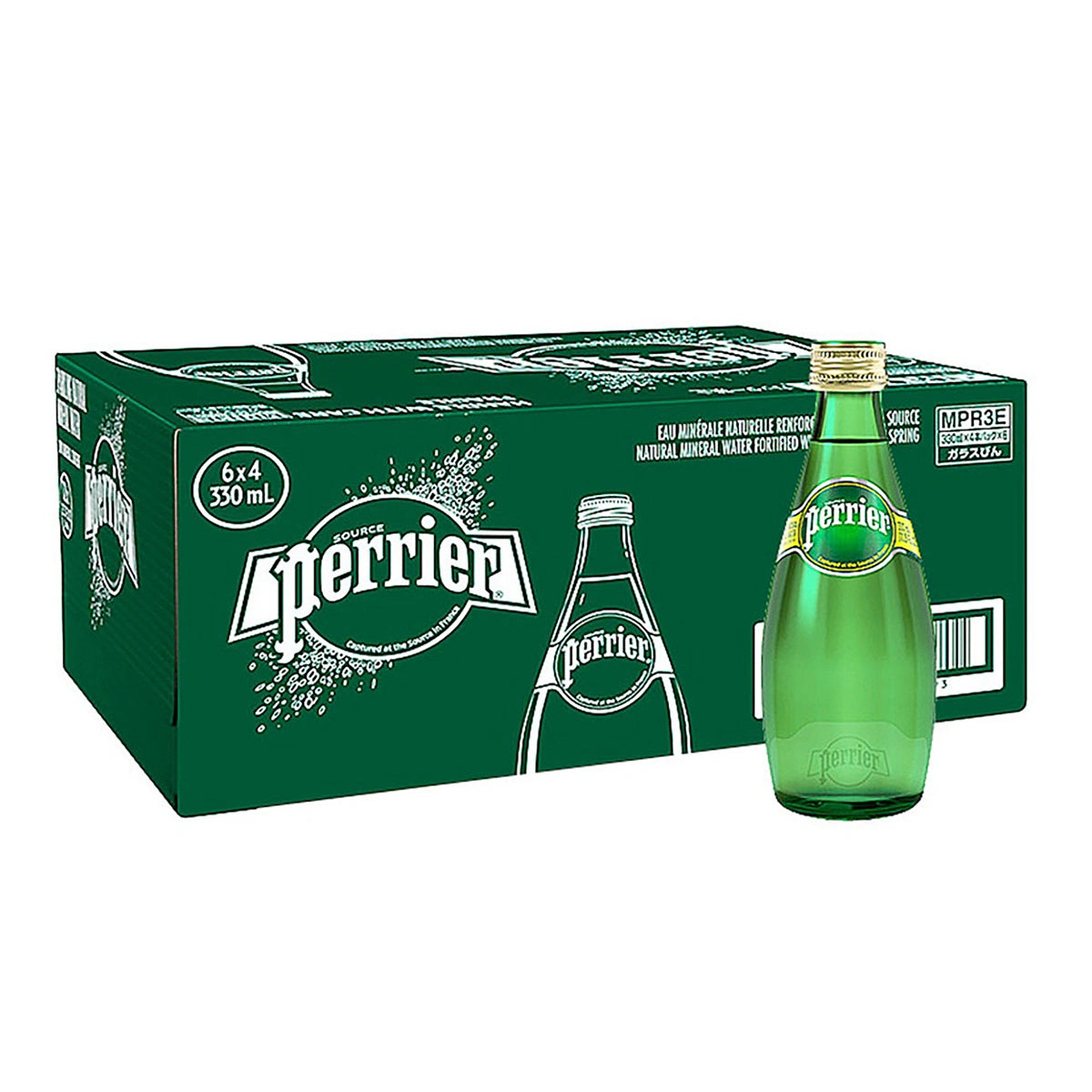 Perrier - Sparkling Mineral Water (300 ml, Pack of 24)