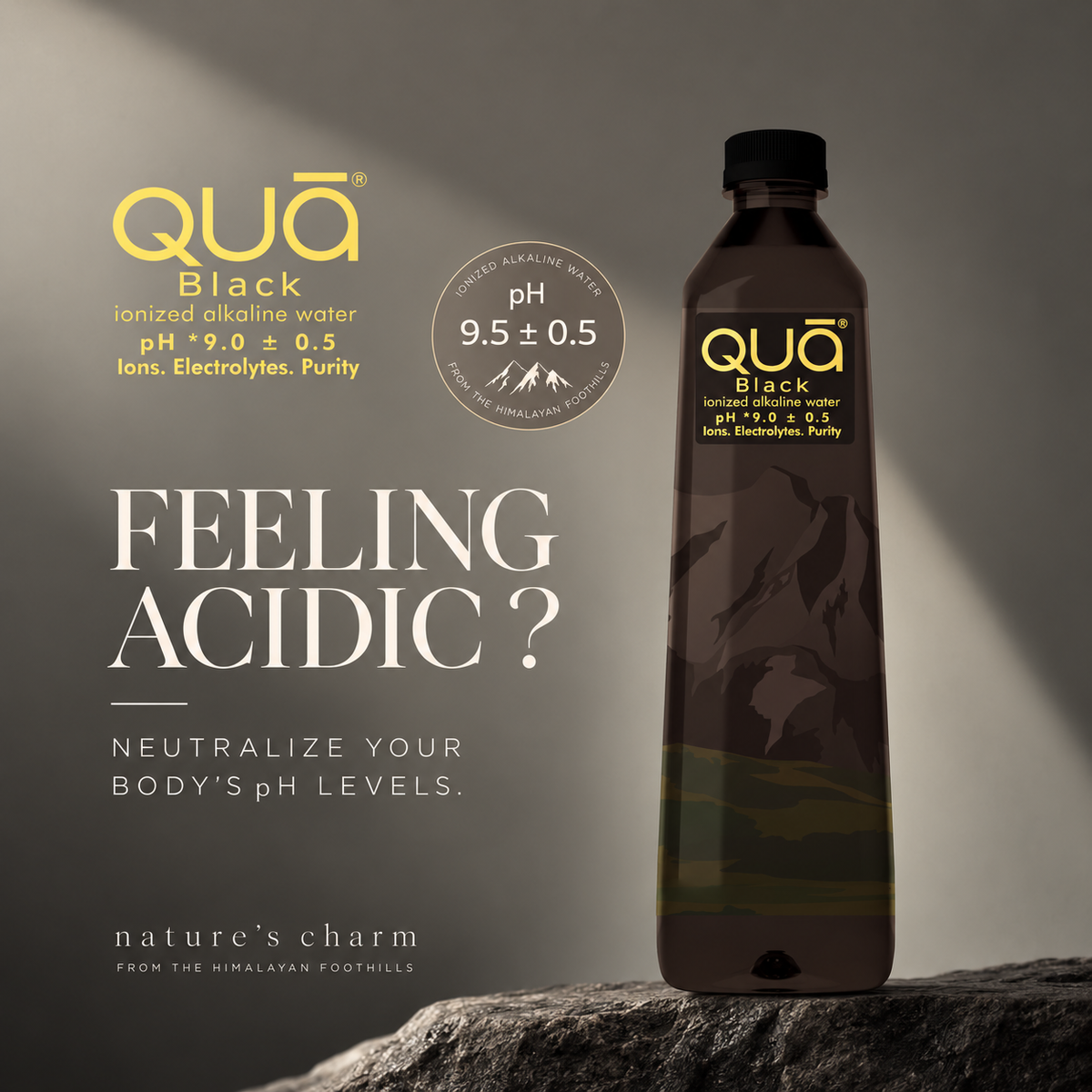 Qua Ionized Alkaline Water (Black Edition)